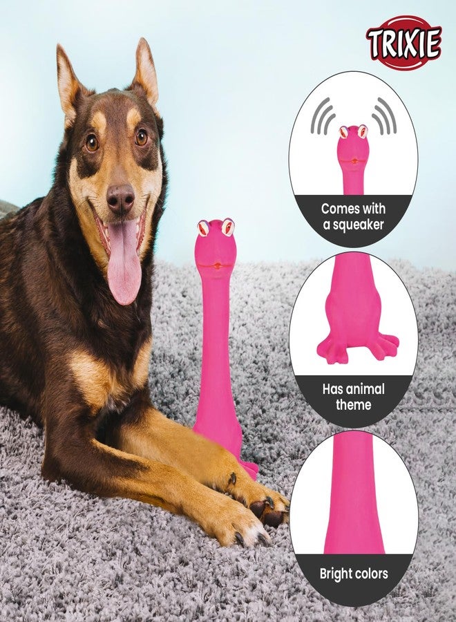 Trixie: - Longies Assorted Toy for Dogs | Made with Durable and Non-Toxic Latex Material, Encourages Positive Chew Behaviour and Maintains Dental Hygiene | Comes with a Squeaker for Added Fun - 18 cm - Image 4